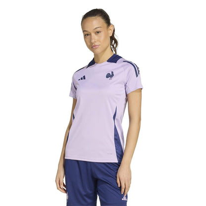 Plum Purple - Lifestyle - Adidas Womens-Ladies Performance France FFR Jersey