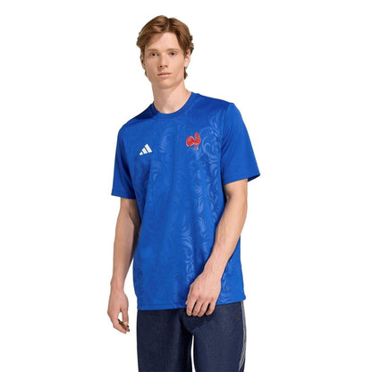 Team Royal Blue - Lifestyle - Adidas Unisex Adult 2025 France FFR T-Shirt