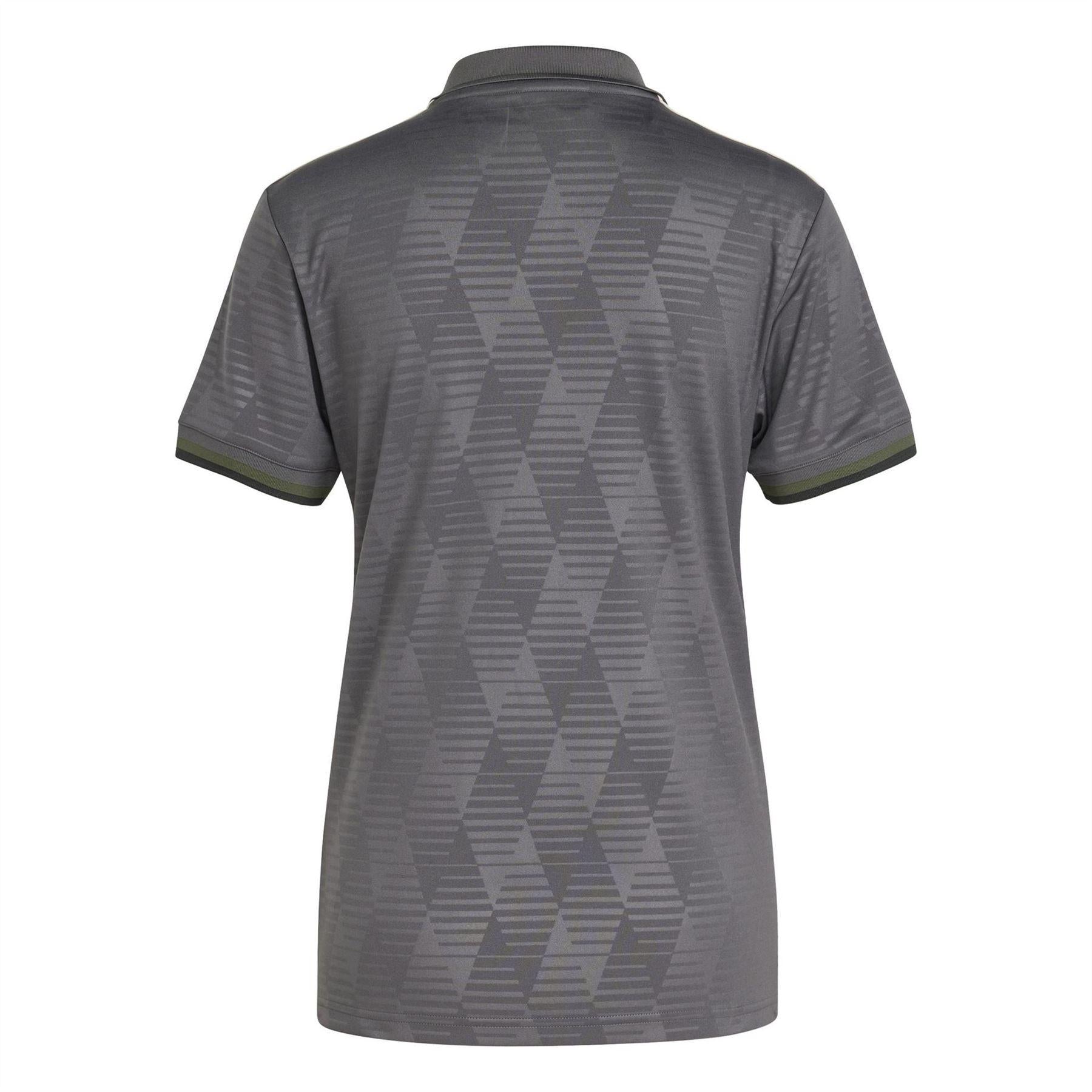 Grey - Back - Adidas Womens-Ladies Wiesn FC Bayern Munich Polo Shirt