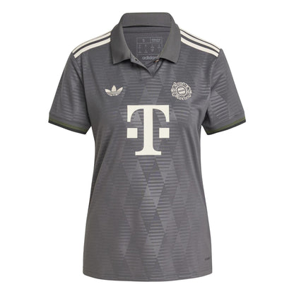 Grey - Front - Adidas Womens-Ladies Wiesn FC Bayern Munich Polo Shirt