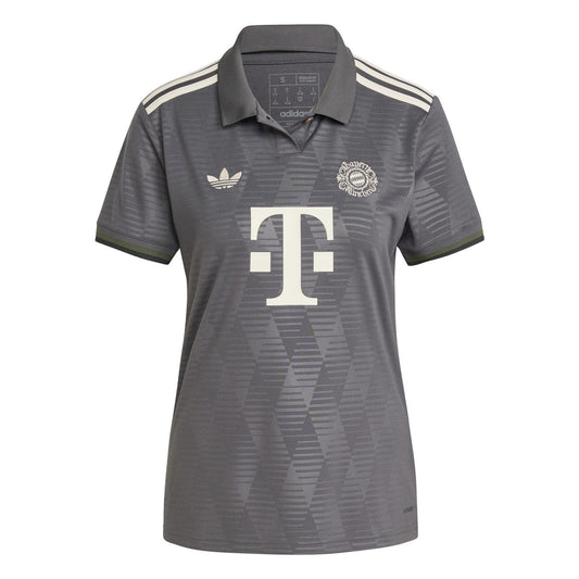 Grey - Front - Adidas Womens-Ladies Wiesn FC Bayern Munich Polo Shirt