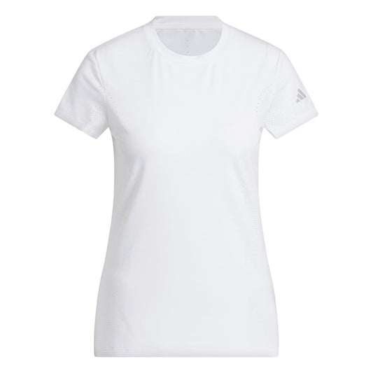 White - Front - Adidas Womens-Ladies Ultimate365 Tour Top