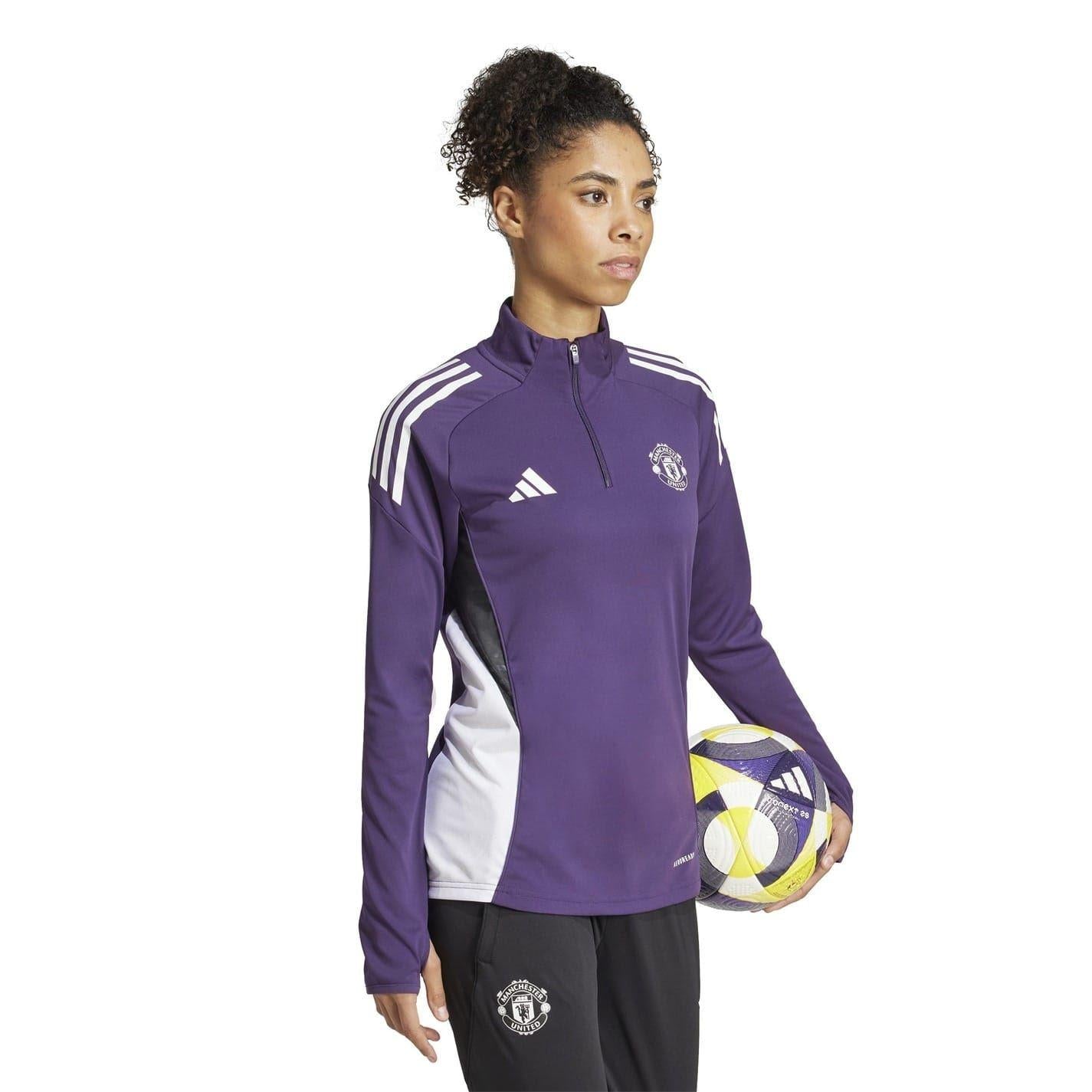 Red - Pack Shot - Adidas Womens-Ladies 2025-2026 Manchester United FC Training Top