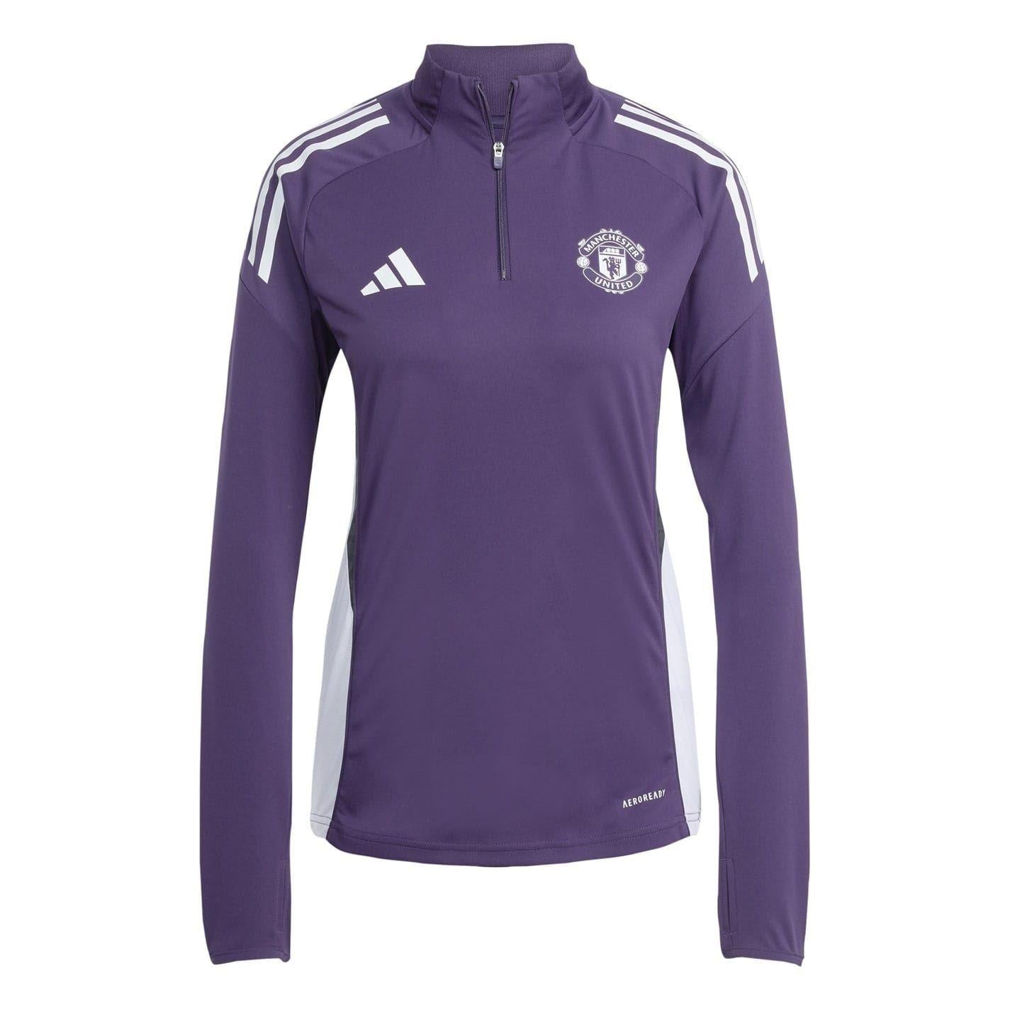 Red - Front - Adidas Womens-Ladies 2025-2026 Manchester United FC Training Top