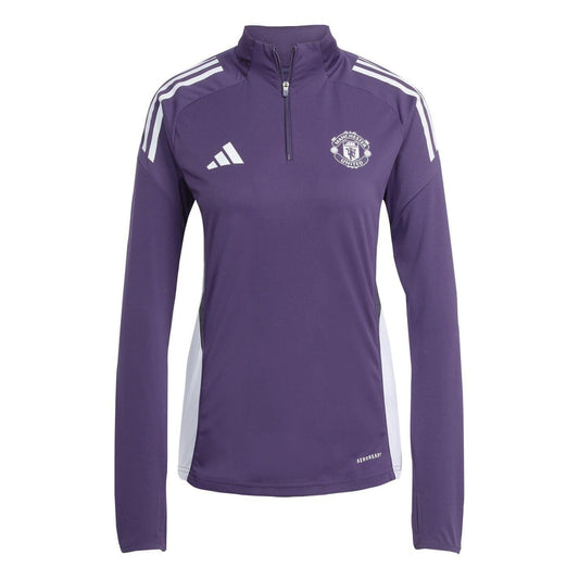 Red - Front - Adidas Womens-Ladies 2025-2026 Manchester United FC Training Top