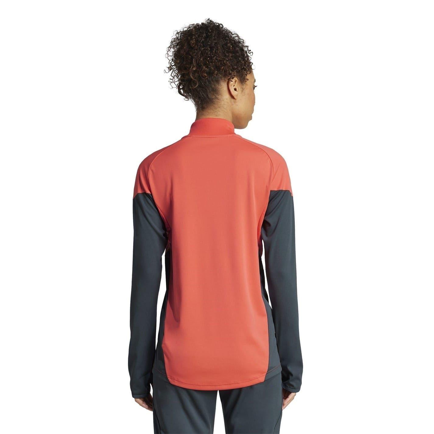 Orange - Back - Adidas Womens-Ladies Tiro 25 Competition FC Bayern Munich Training Top