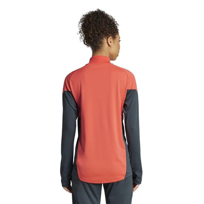 Orange - Back - Adidas Womens-Ladies Tiro 25 Competition FC Bayern Munich Training Top