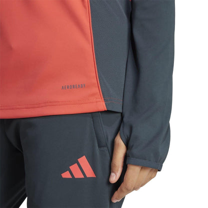 Orange - Side - Adidas Womens-Ladies Tiro 25 Competition FC Bayern Munich Training Top