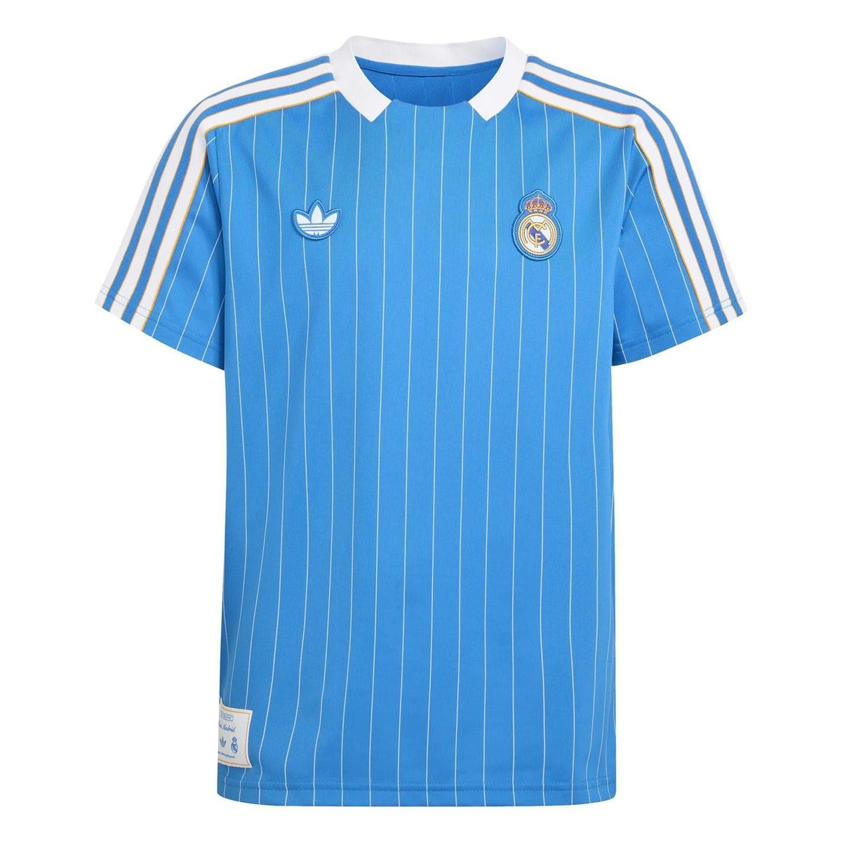 Blue-White - Front - Adidas Childrens-Kids Terrace Icons Real Madrid CF Jersey