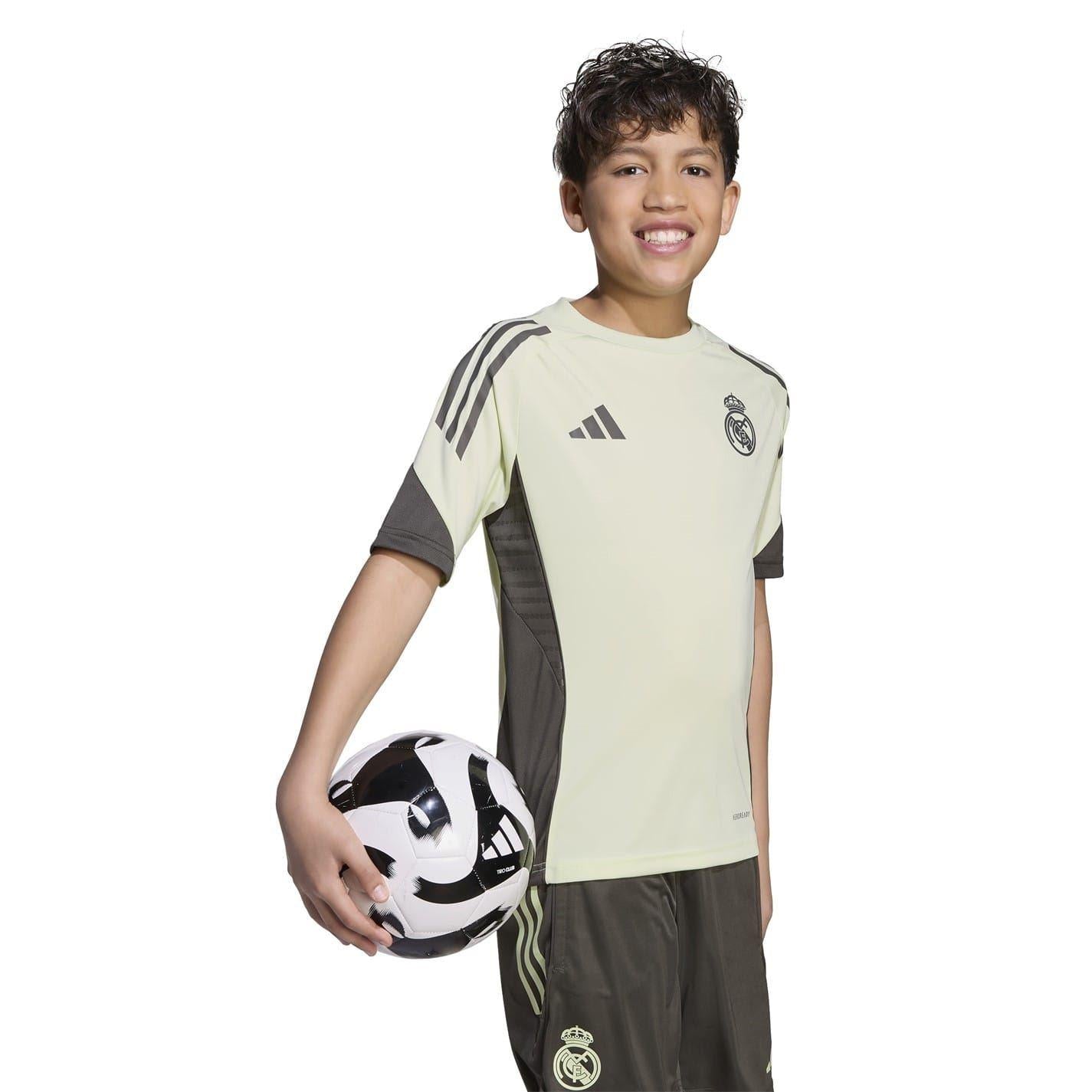 Green - Side - Adidas Childrens-Kids Tiro 25 Competition Training Jersey