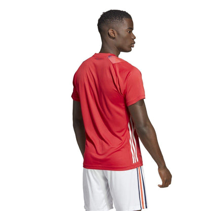 Team College Red - Back - Adidas Mens France FFR Handball T-Shirt