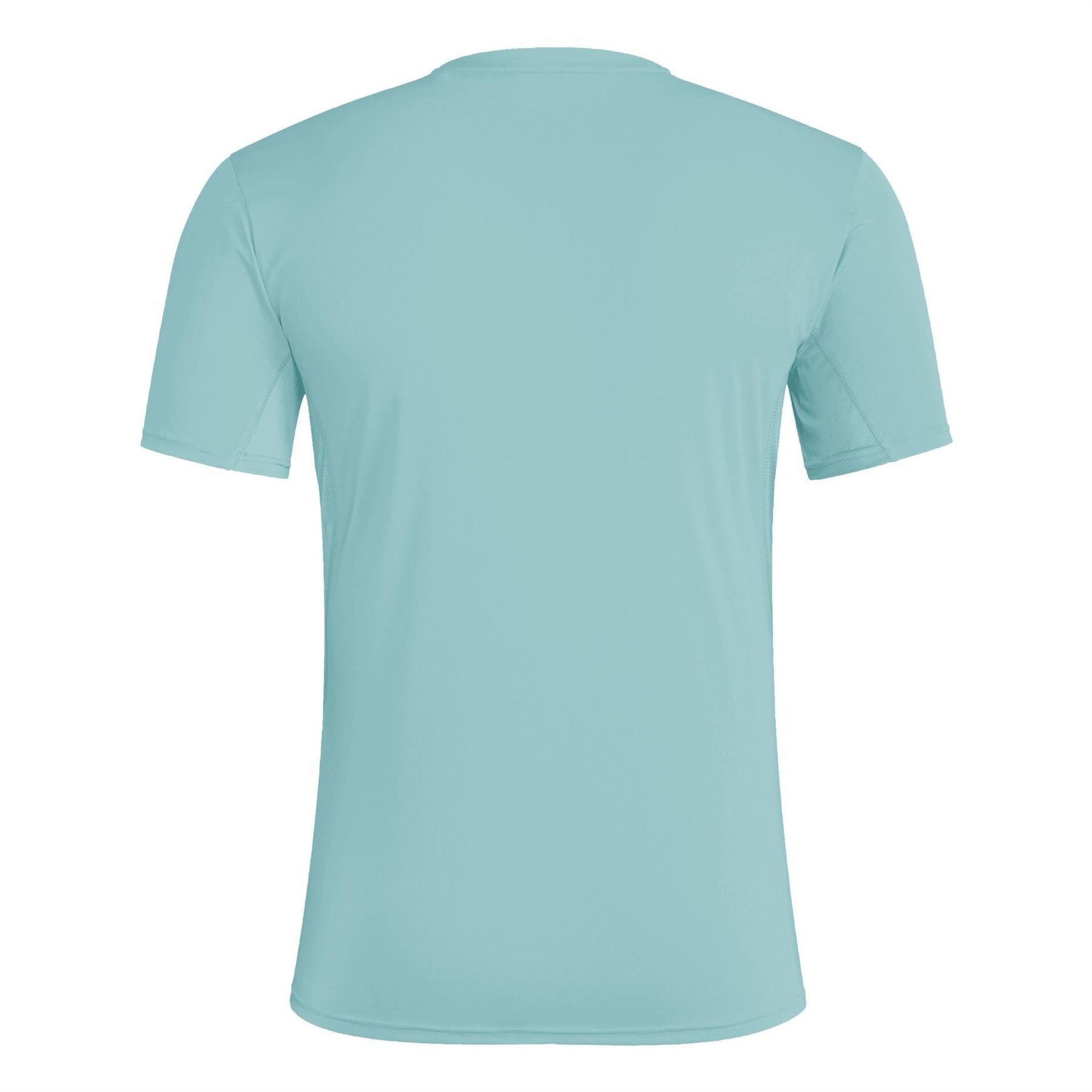 Teal - Back - Adidas Mens Adizero Essentials Running T-Shirt