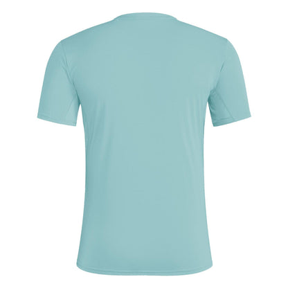 Teal - Back - Adidas Mens Adizero Essentials Running T-Shirt