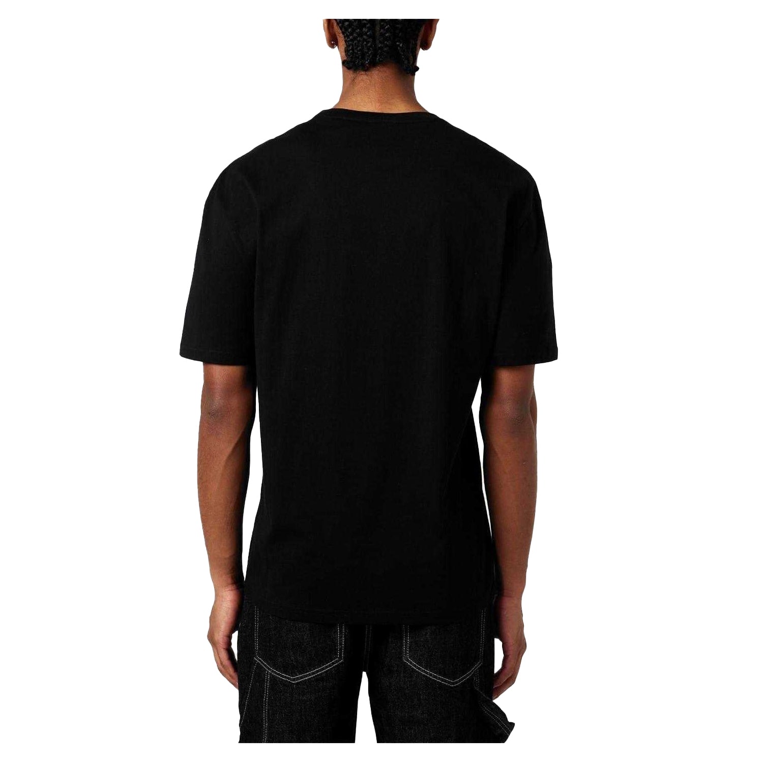 Black - Back - Hugo Mens Logo Organic Cotton T-Shirt