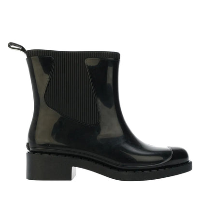 Black - Lifestyle - Zaxy Womens-Ladies Plain Rubber Boots