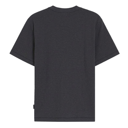 Medium Grey - Back - Hugo Mens Ribbed Crew Neck T-Shirt