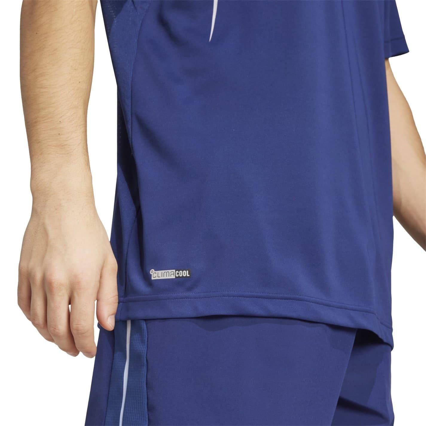 Dark Blue - Side - Adidas Mens Tech T-Shirt