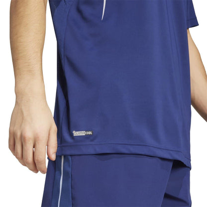 Dark Blue - Side - Adidas Mens Tech T-Shirt