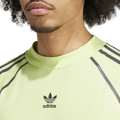 Green - Side - Adidas Mens Compression Raglan T-Shirt