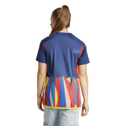 Navy - Lifestyle - Adidas Womens-Ladies Lyon 24-25 Regular Third Jersey