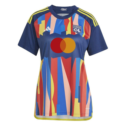 Navy - Front - Adidas Womens-Ladies Lyon 24-25 Regular Third Jersey