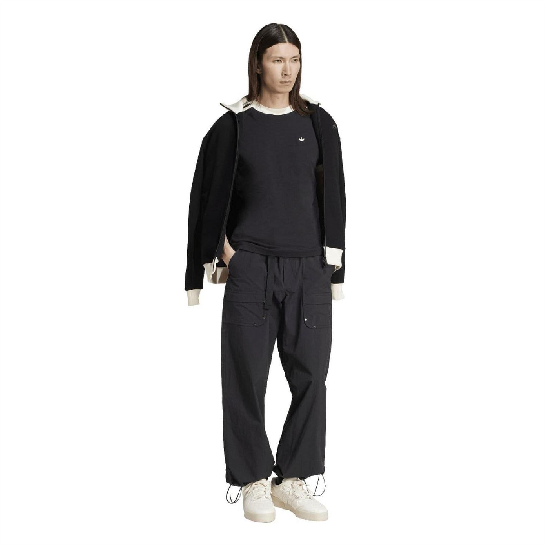 Black - Pack Shot - Adidas Mens Cali 3 Stripes T-Shirt