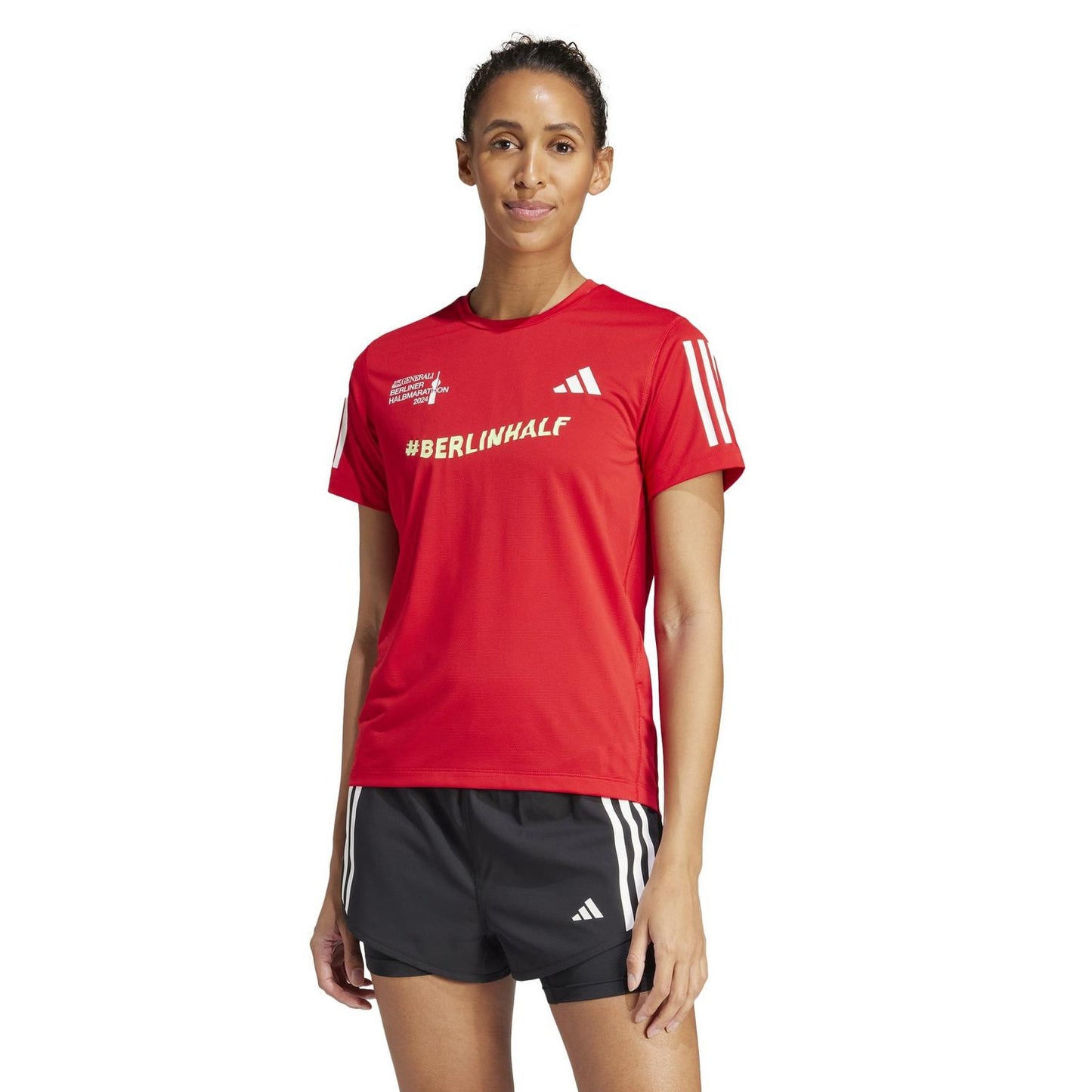 Red - Lifestyle - Adidas Womens-Ladies Berlin Half Marathon 24 T-Shirt