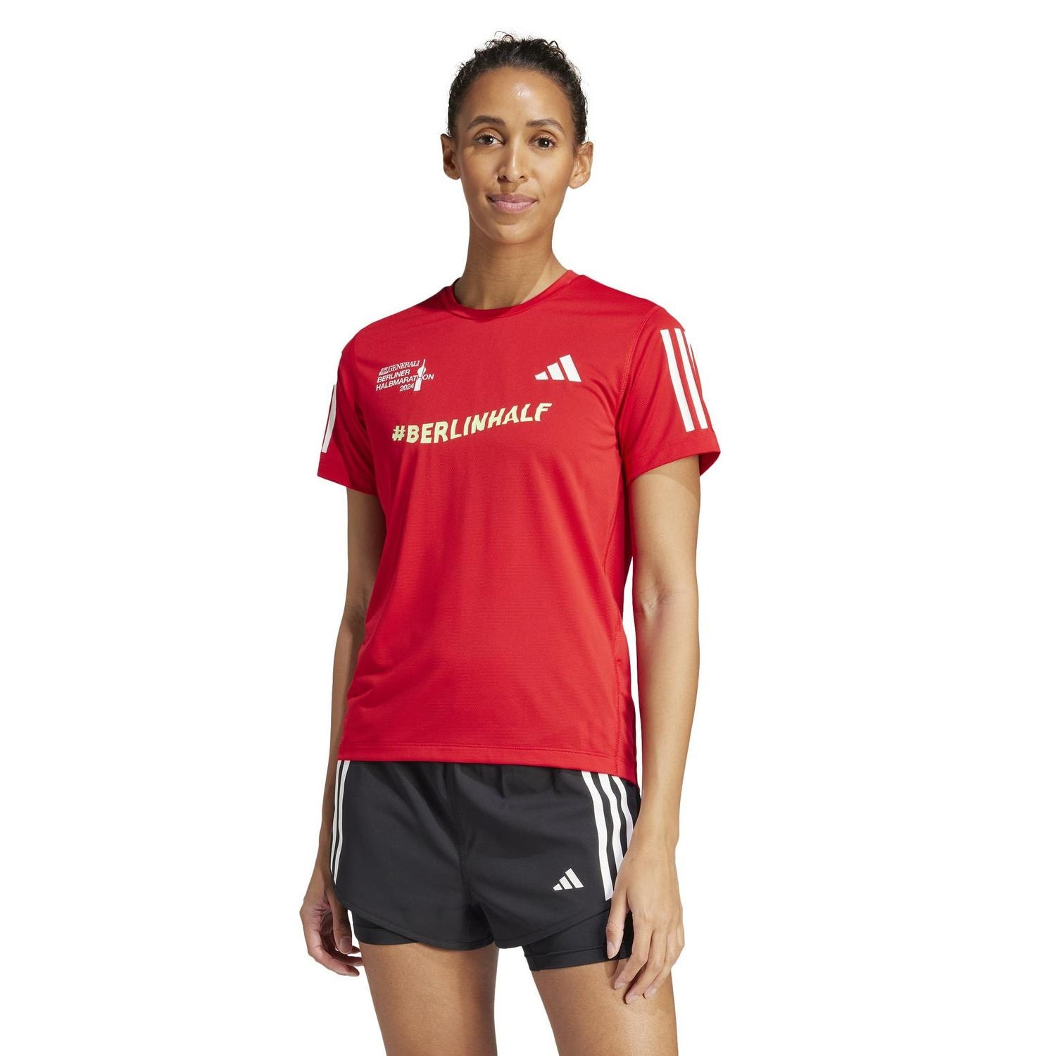 Red - Lifestyle - Adidas Womens-Ladies Berlin Half Marathon 24 T-Shirt