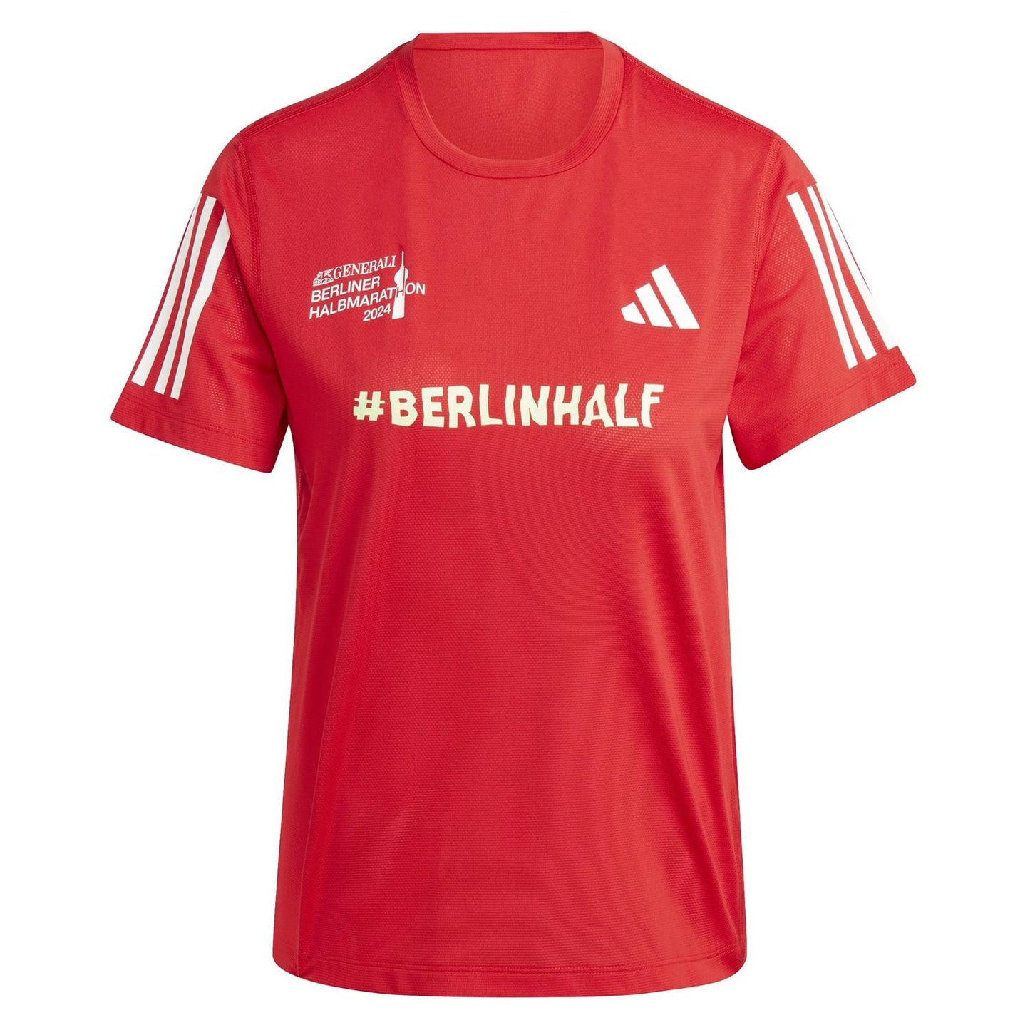 Red - Front - Adidas Womens-Ladies Berlin Half Marathon 24 T-Shirt