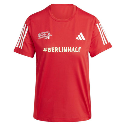Red - Front - Adidas Womens-Ladies Berlin Half Marathon 24 T-Shirt