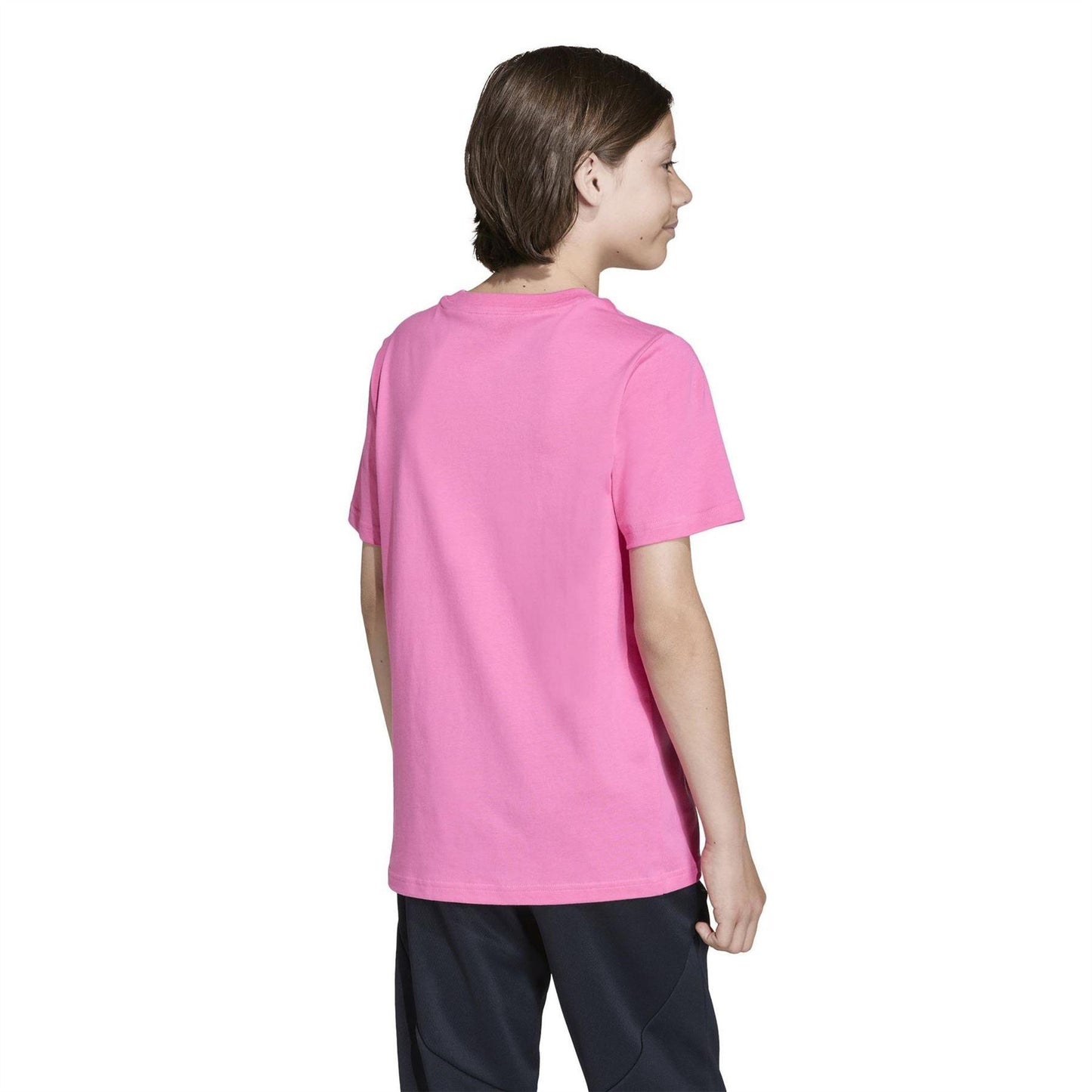 Solar Pink - Back - Adidas Childrens-Kids Messi Icon T-Shirt