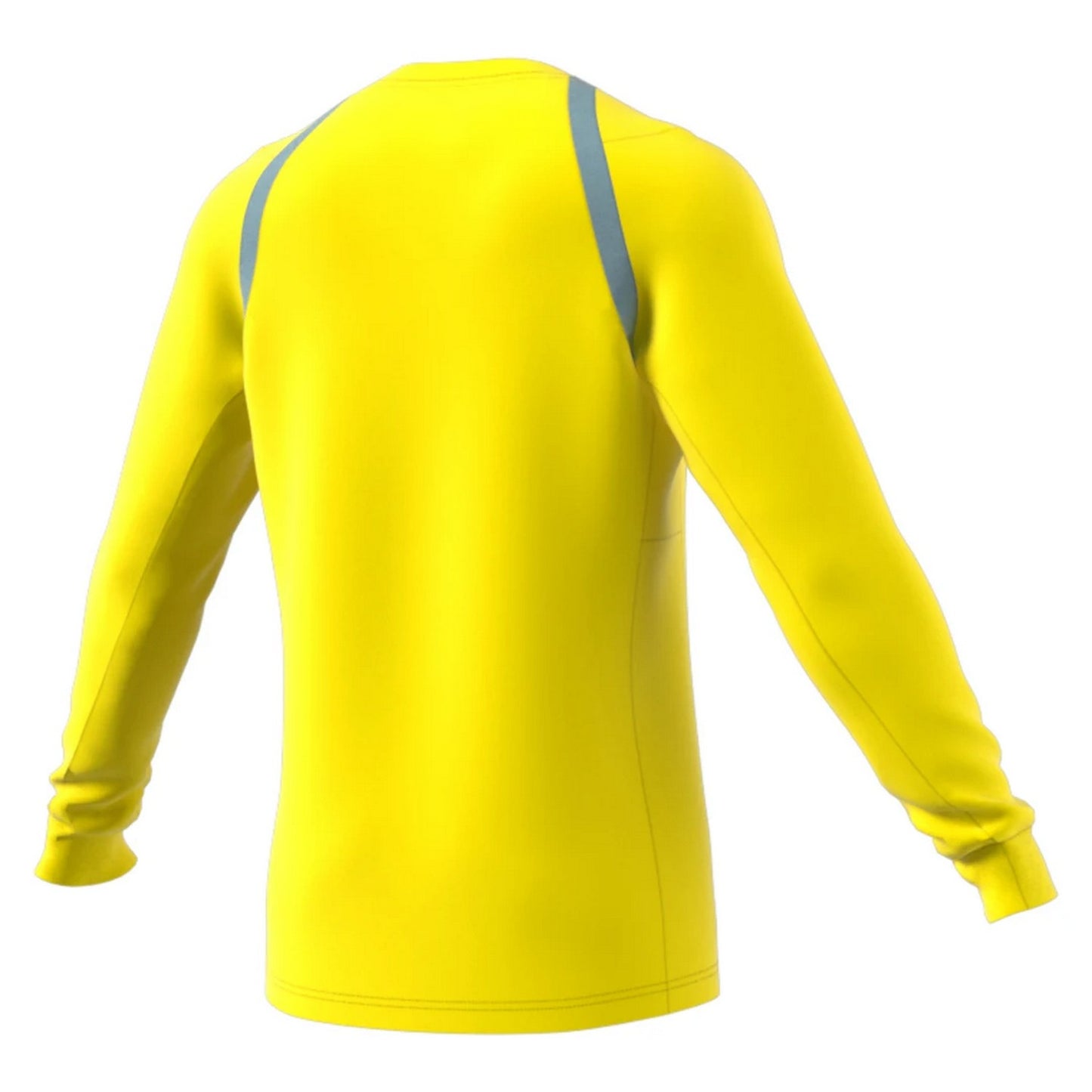Bright Yellow - Back - Adidas Womens-Ladies 22 Long-Sleeved Referee Jersey