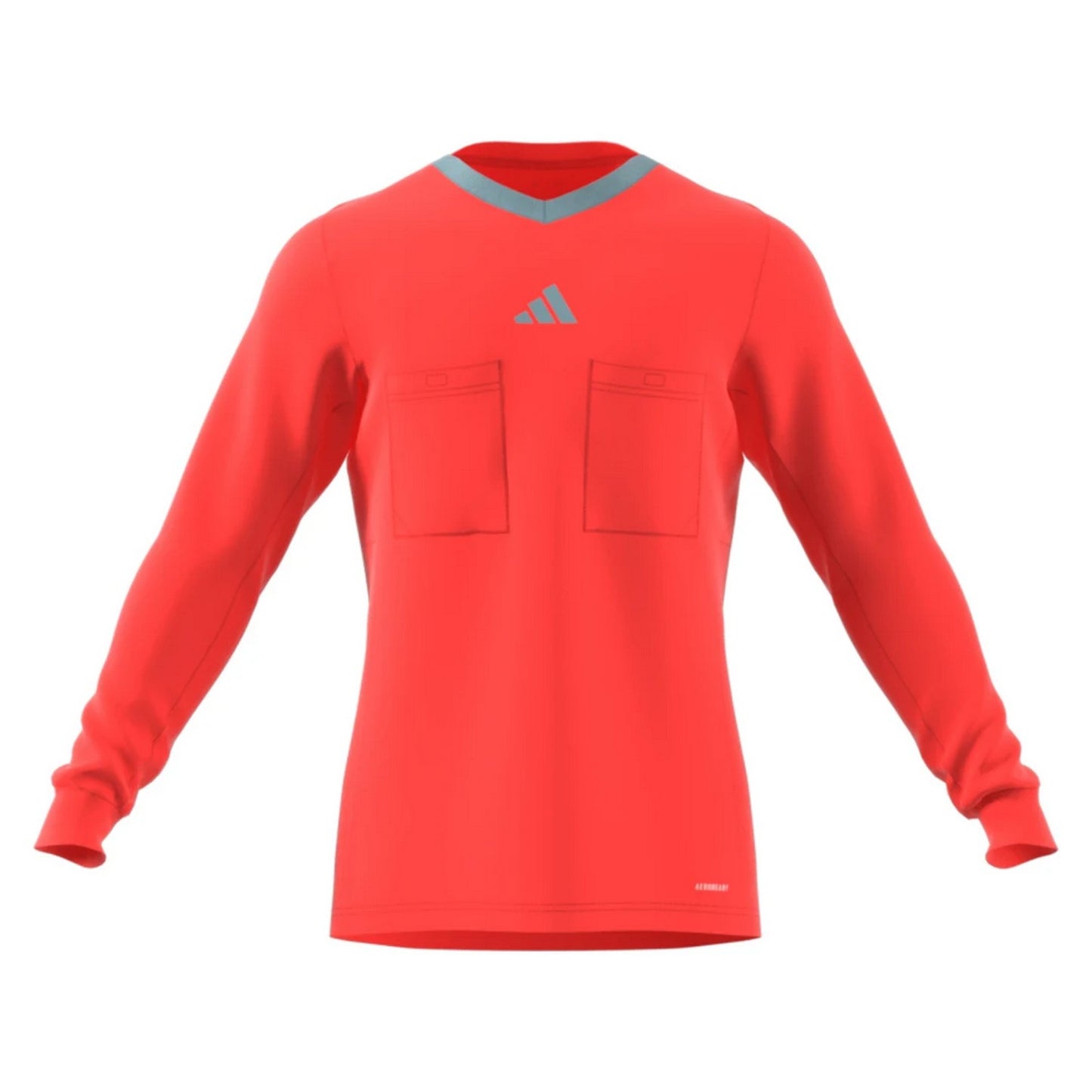 Solar Red - Front - Adidas Womens-Ladies 22 Long-Sleeved Referee Jersey
