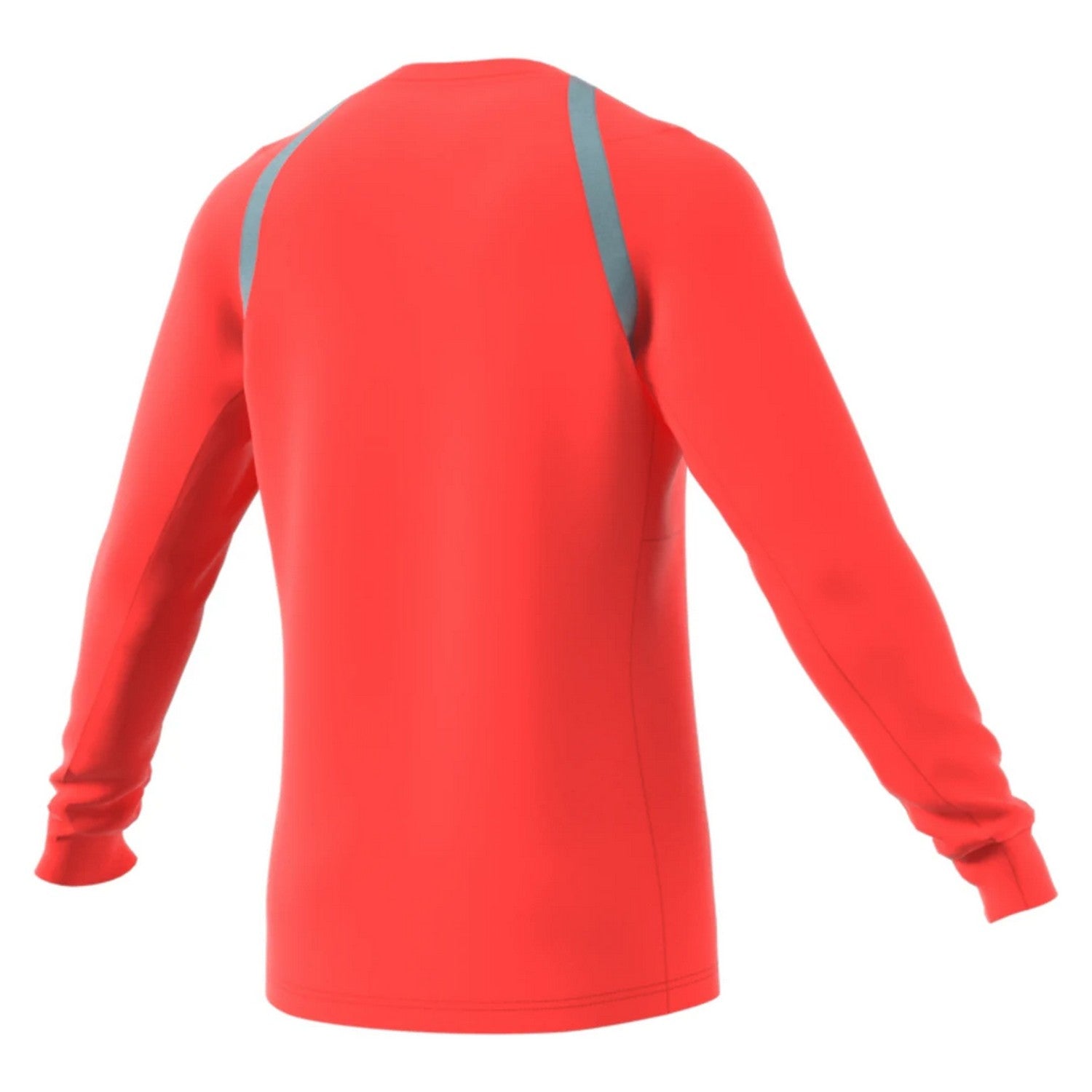 Solar Red - Back - Adidas Womens-Ladies 22 Long-Sleeved Referee Jersey
