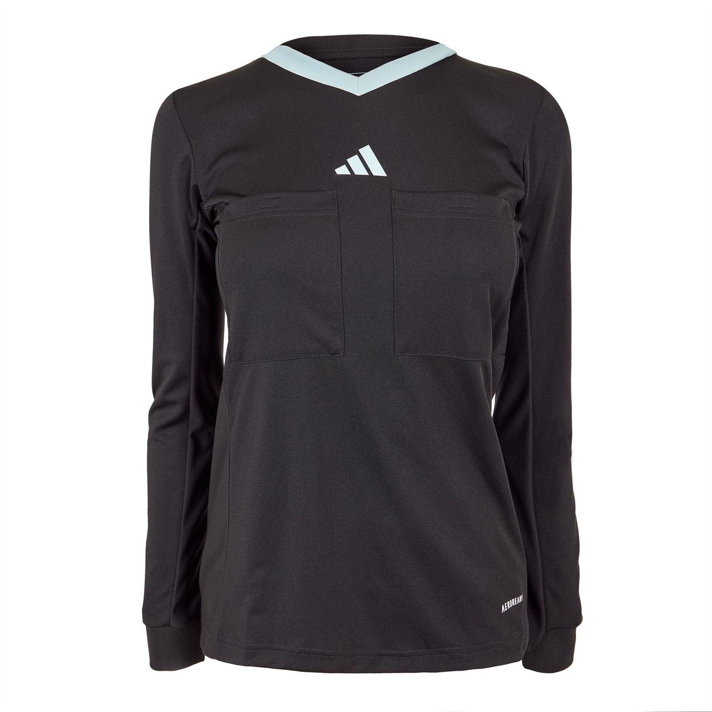 Black - Front - Adidas Womens-Ladies 22 Long-Sleeved Referee Jersey