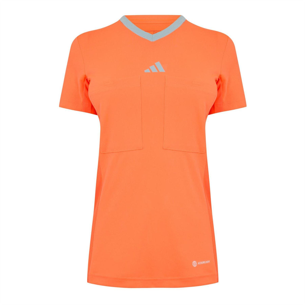 Solar Red - Front - Adidas Womens-Ladies 22 Short-Sleeved Referee Jersey
