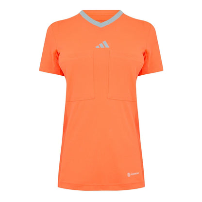 Solar Red - Front - Adidas Womens-Ladies 22 Short-Sleeved Referee Jersey