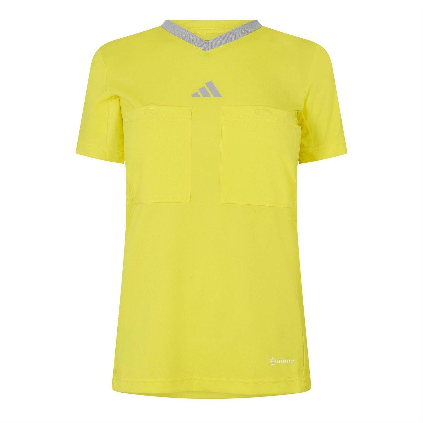Bright Yellow - Front - Adidas Womens-Ladies 22 Short-Sleeved Referee Jersey
