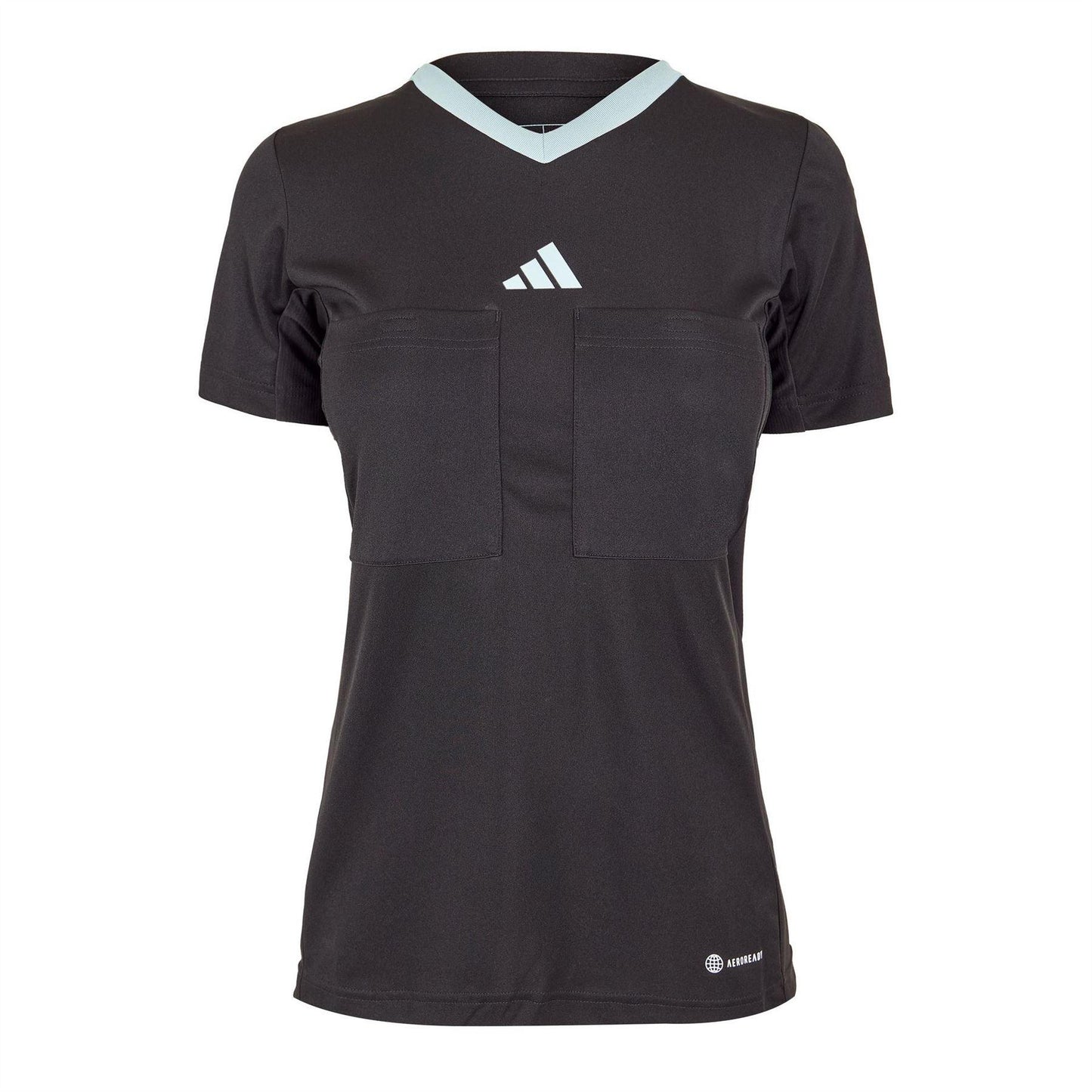 Black - Front - Adidas Womens-Ladies 22 Short-Sleeved Referee Jersey