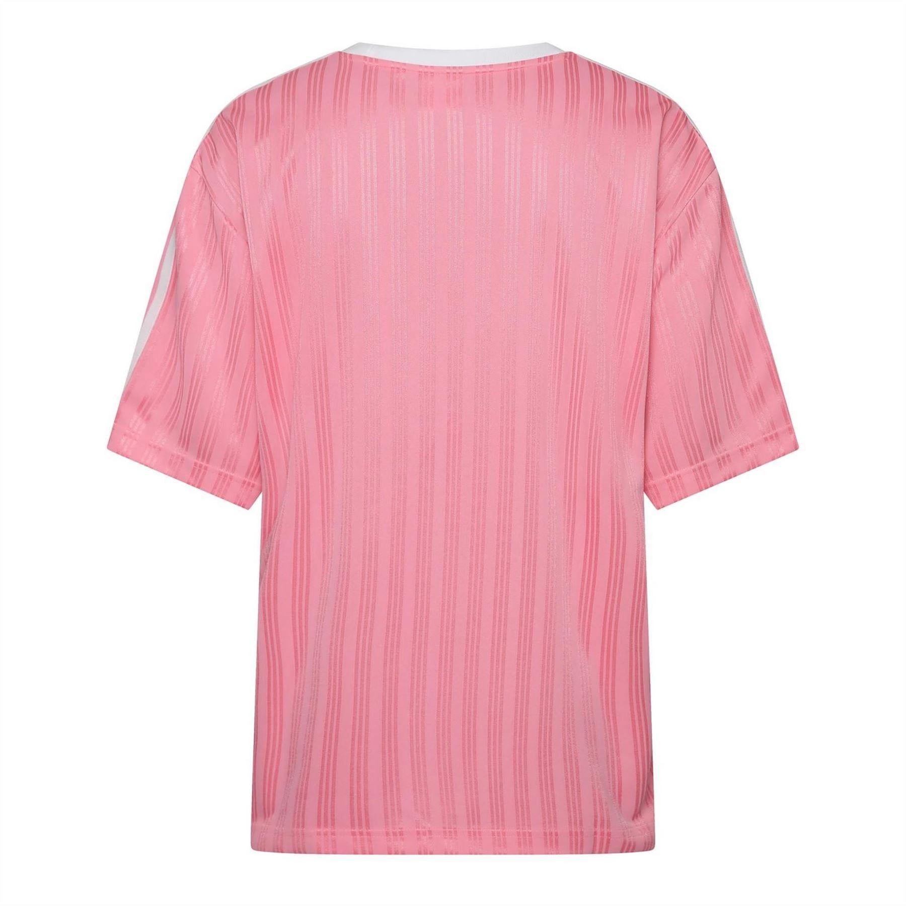 Pink - Back - Adidas Womens-Ladies Originals T-Shirt