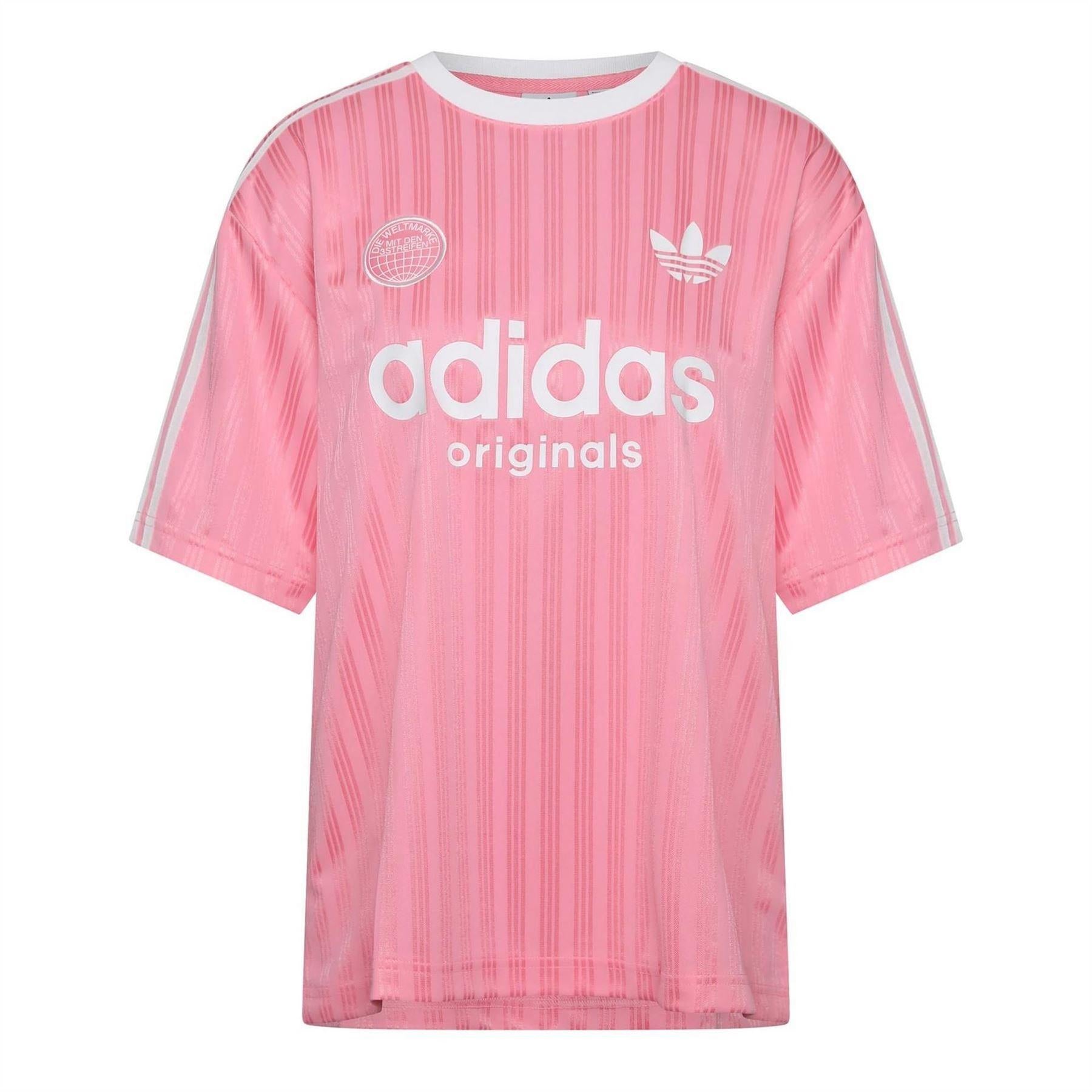 Pink - Front - Adidas Womens-Ladies Originals T-Shirt