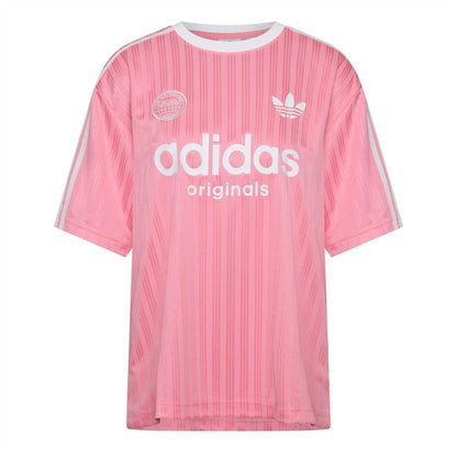 Pink - Front - Adidas Womens-Ladies Originals T-Shirt