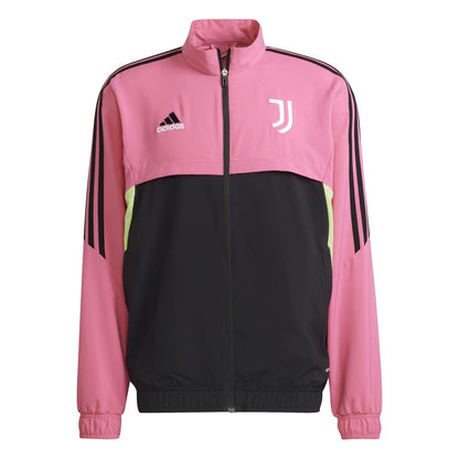 Black-Pink - Front - Adidas Mens 2022-23 Juventus FC Training Jacket
