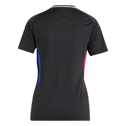 Black - Back - Adidas Womens-Ladies Olympique Lyonnais 24-25 Away Jersey