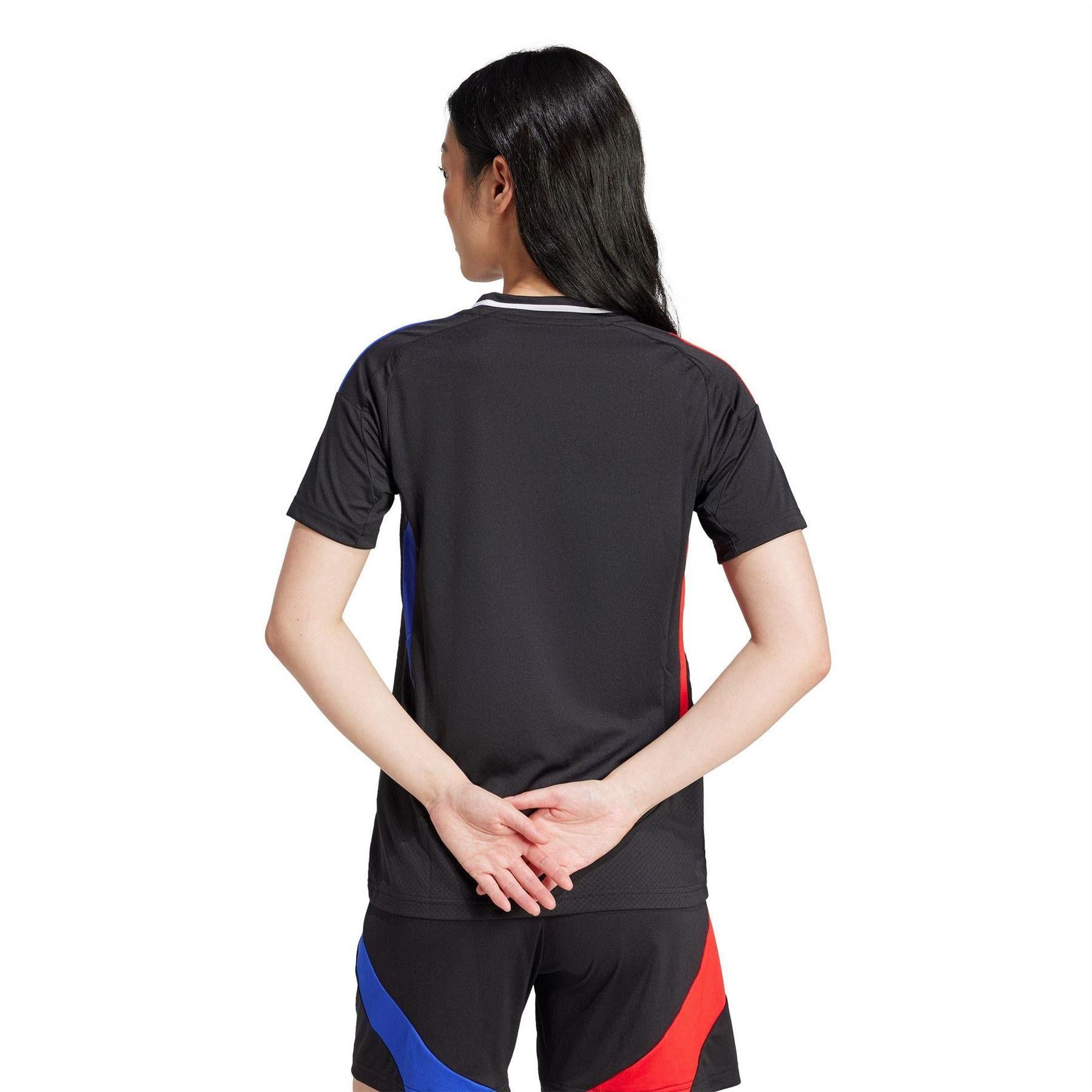 Black - Lifestyle - Adidas Womens-Ladies Olympique Lyonnais 24-25 Away Jersey