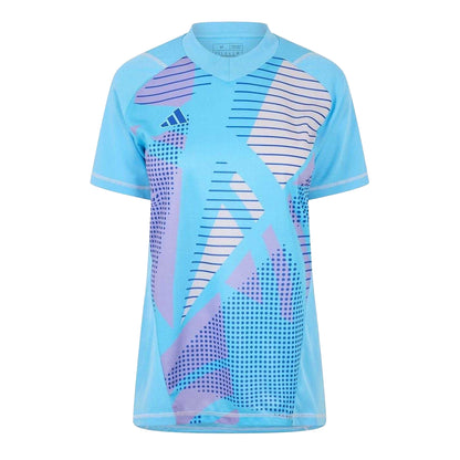 Blue Burst - Front - Adidas Womens-Ladies Tiro 24 T-Shirt