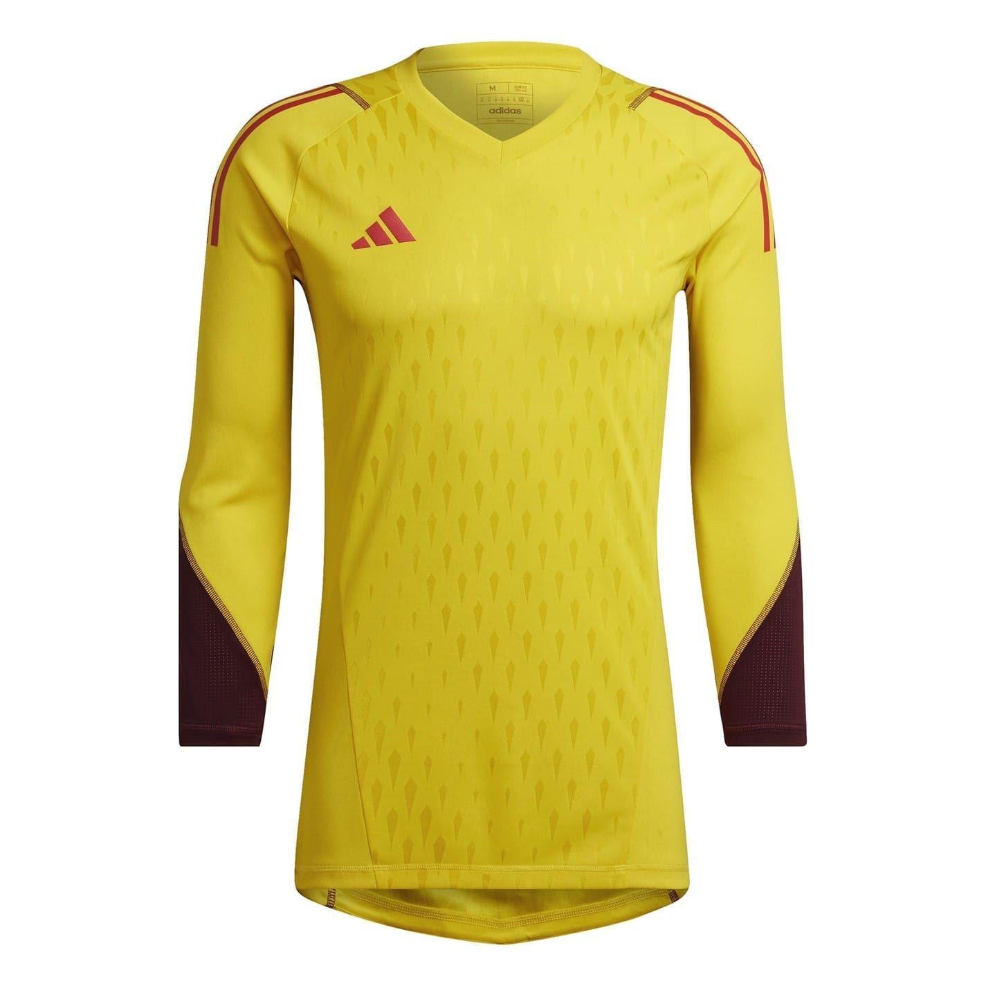 Yellow - Front - Adidas Unisex Adult Tiro 23 Pro 3-4 Sleeve Goalkeeper Jersey