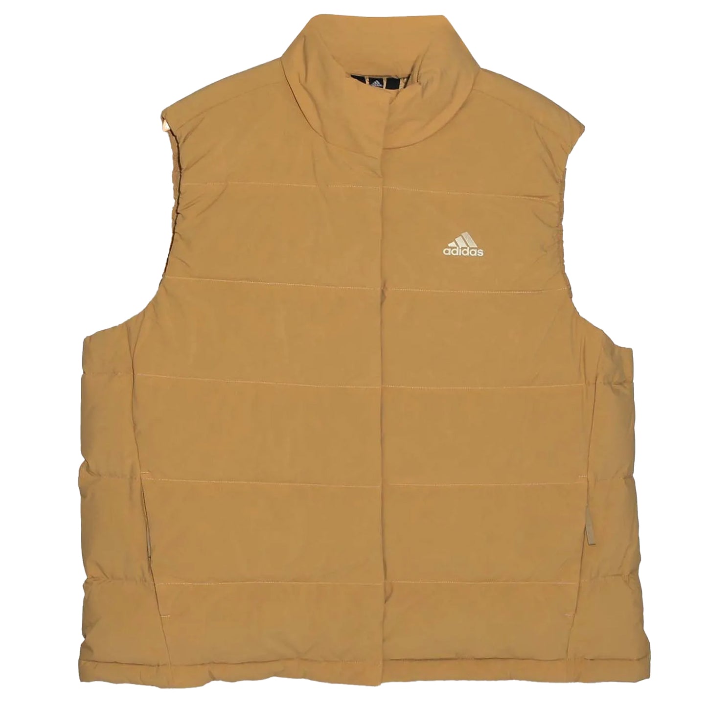 Beige - Front - Adidas Womens-Ladies Helionic Down Body Warmer