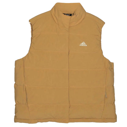 Beige - Front - Adidas Womens-Ladies Helionic Down Body Warmer