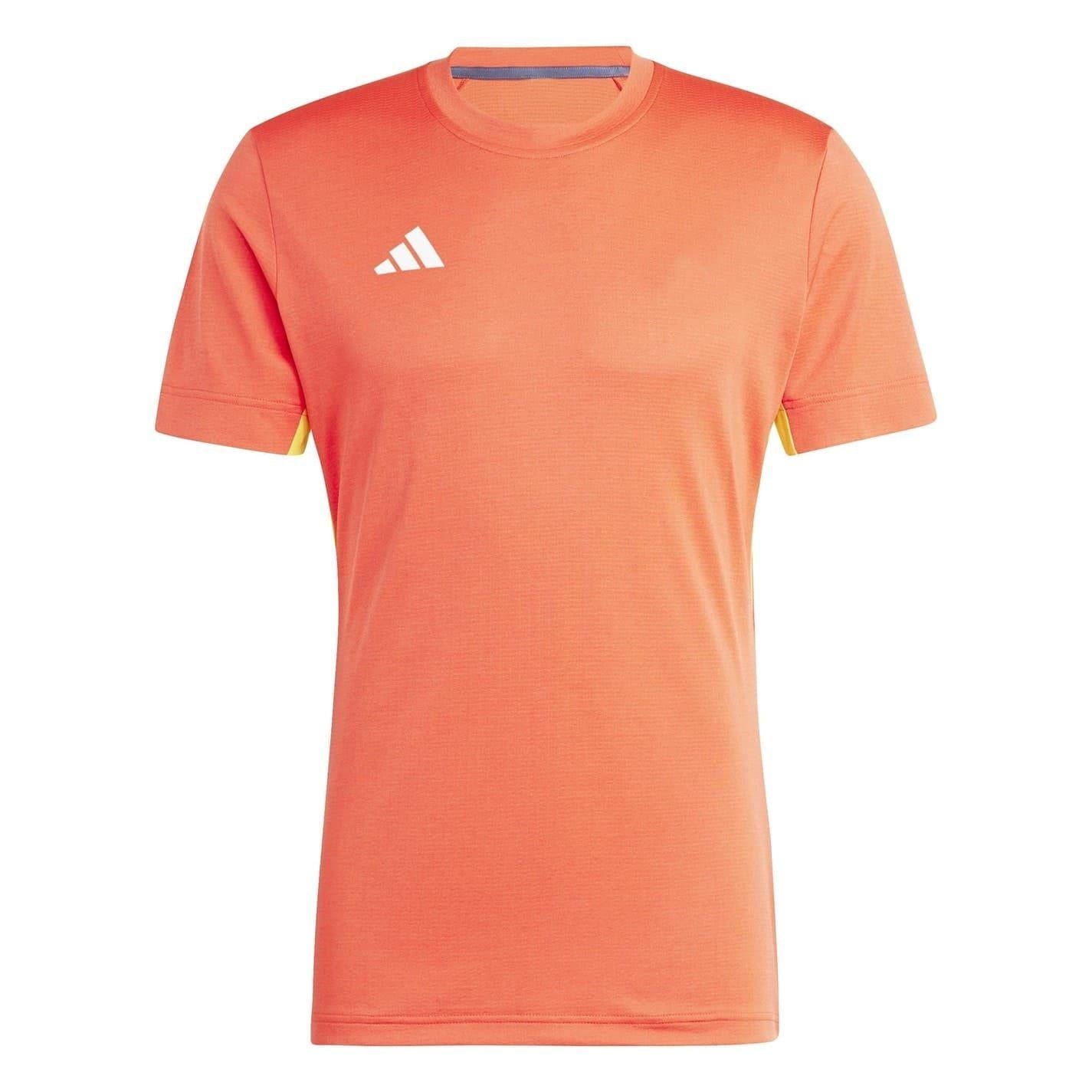 Bright Red - Front - Adidas Mens Freelift T-Shirt
